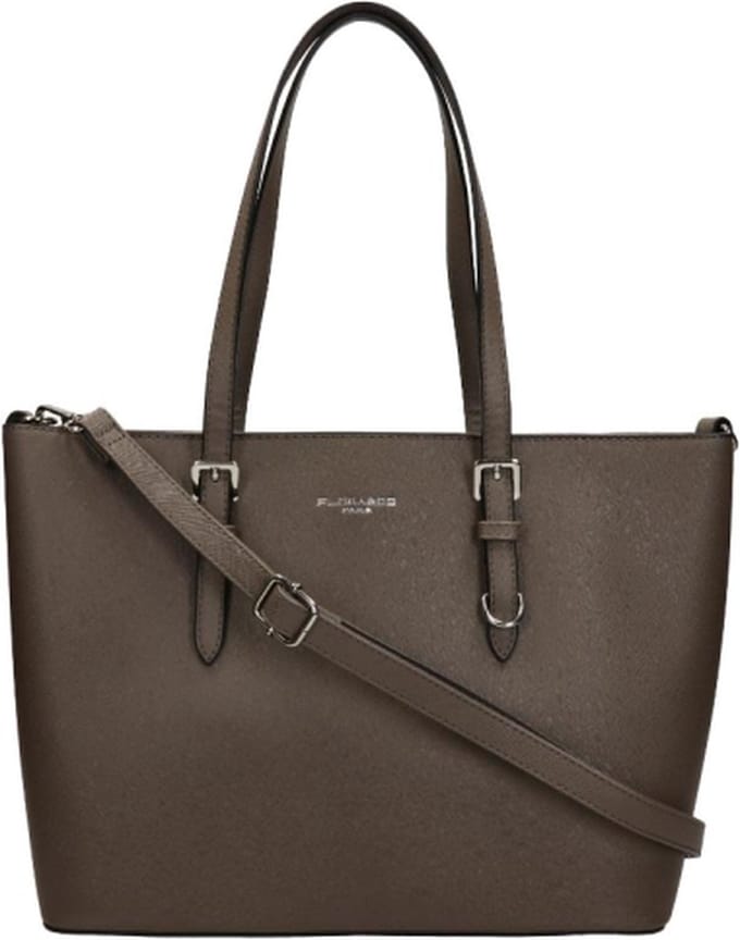 Flora & Co Grote Shopper / Schoudertas - Dames - Saffiano - Nora - Taupe