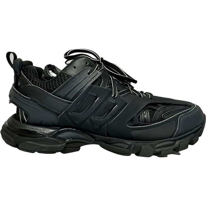 Balenciaga Track Sneakers in Zwarte Polyurethaan