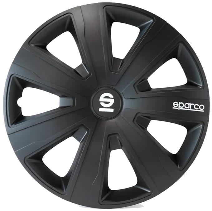 Sparco Wieldoppen Palermo 14 inch Zwart - 4 stuks