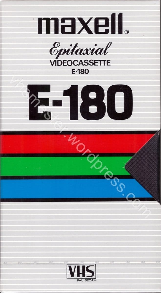 Maxell Epitaxial video cassette e-180