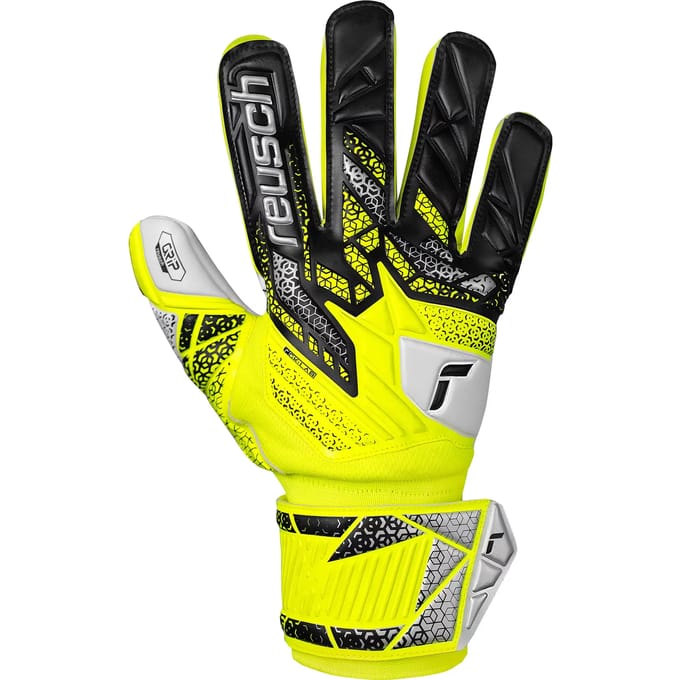Reusch Attrakt Grip Yellow Silver - Keepershandschoenen - Maat 10