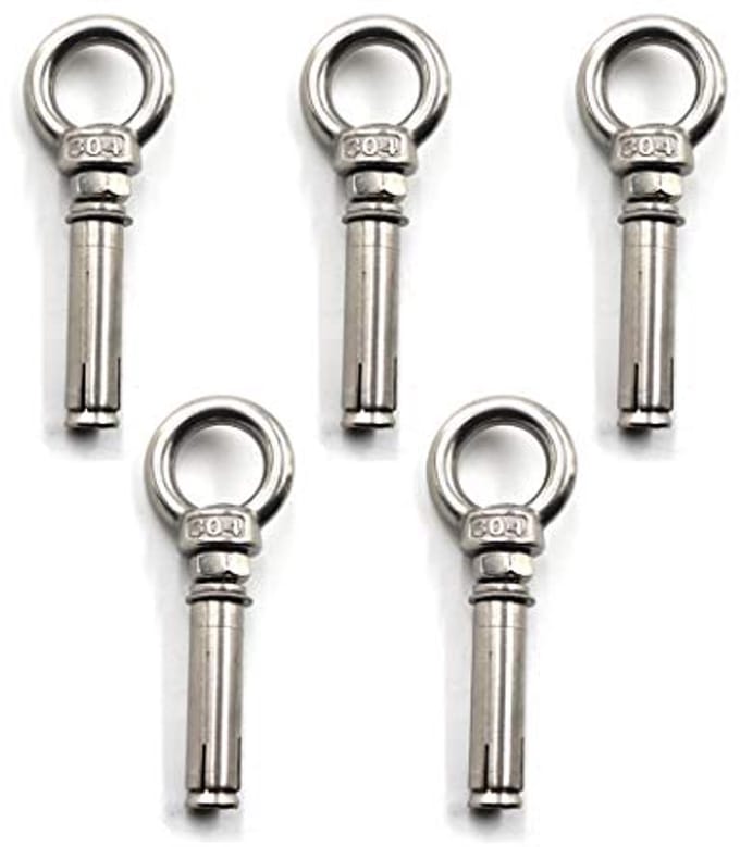 RVS Ring Lifting Uitbreidingsschild Anker Eye Bolt - 5 Stuks
