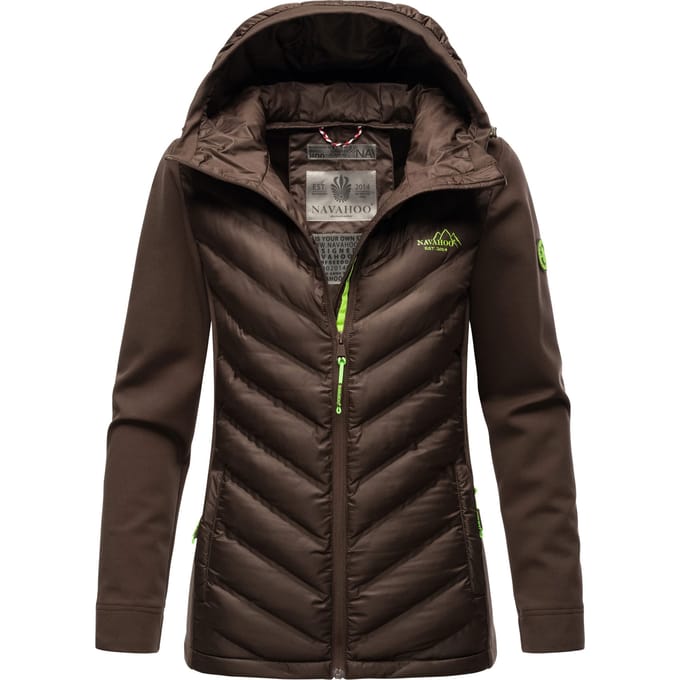 Navahoo Dames Gewatteerde Jas Nimm mich mit – Getailleerd, Stijlvol & Comfortabel met Capuchon