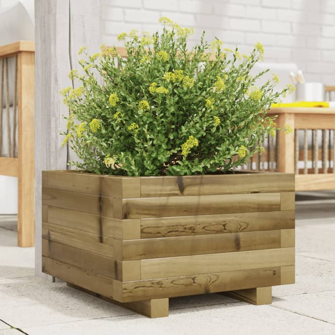 vidaXL - Plantenbak - 40x40x26,5 - cm - geïmpregneerd - grenenhout