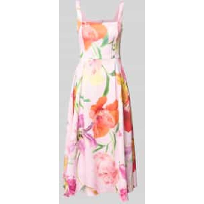 Cocktailjurk met allover-look