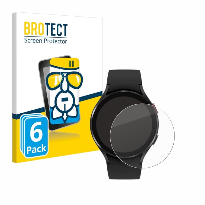 Screenprotector 6 Stuks voor Samsung Galaxy Watch 4 (44mm) Beschermglas transparant