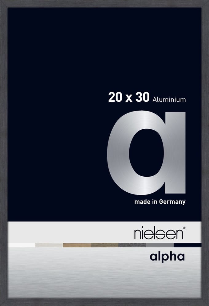 Nielsen Alpha Aluminium Fotolijst Grey 20x30cm