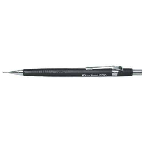 Vulpotlood - 0,5 mm - Pentel P205 - Zwart