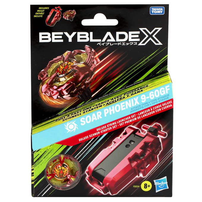 Beyblade X Soar Phoenix 9-60GF Deluxe String Launcher Set