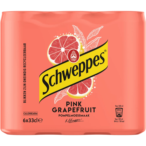 Schweppes Pink Grapefruit - 6 x 330 ml