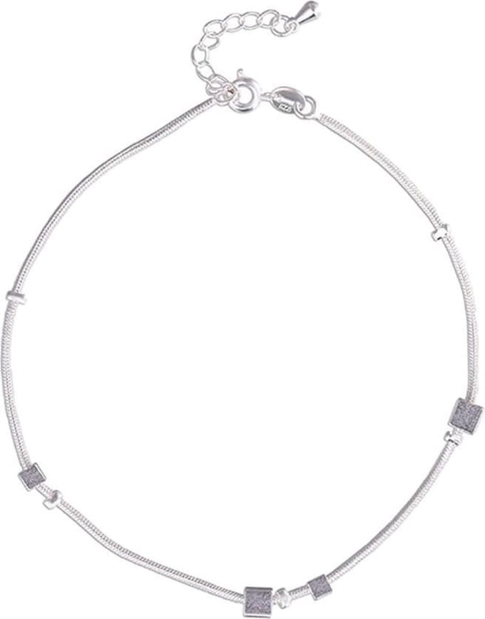 Fako Bijoux® - Enkelbandje - Enkelsieraad - Blokjes