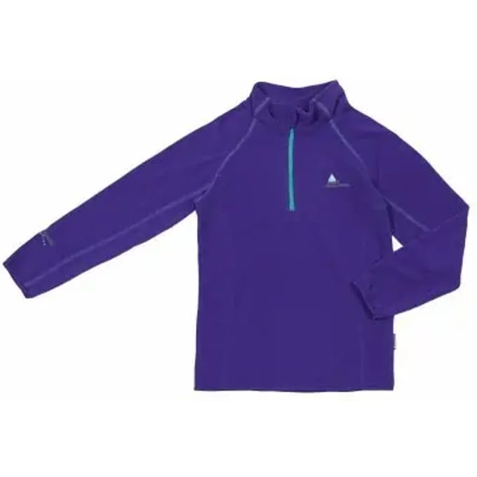 Microfleece sweatshirt met halve rits voor meisjes Peak Mountain Gafine