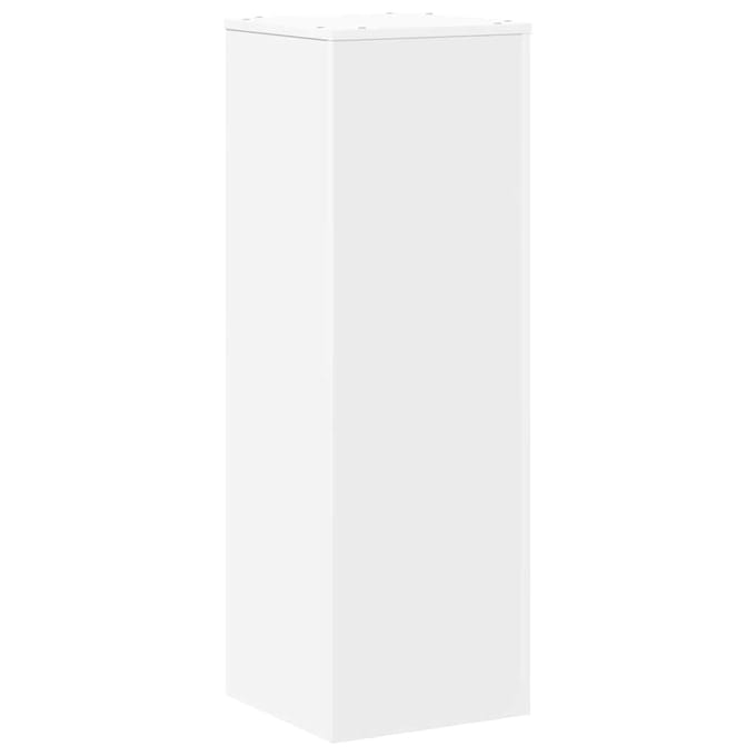 vidaXL - Plantenstandaard - 33x33x100 - cm - bewerkt - hout - wit