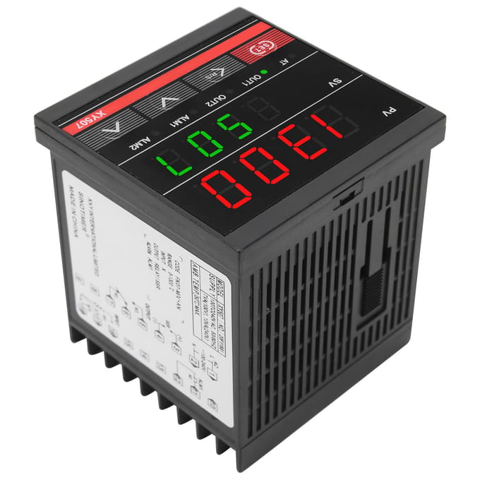 Régulateur de température PID intelligent Relais de chauffage/refroidissement industriel XY507 100?240 VCA black