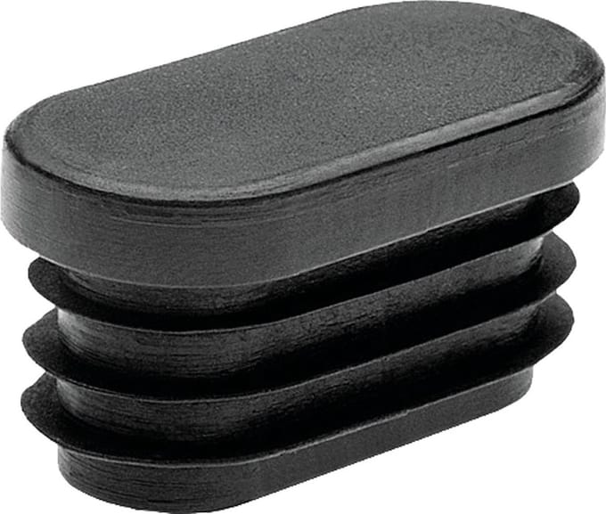 ovale insteekdop - 60x30mm - 10 stuks - eindkap - Inslagdop - Kunststofdop - inslagdoppen - plastic dop