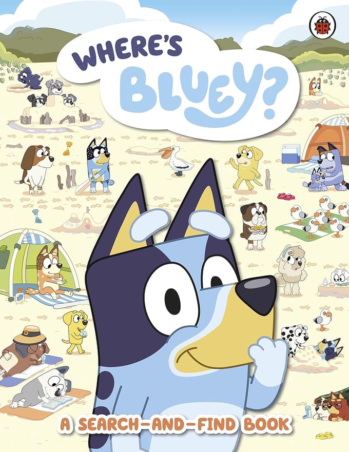 Blauwachtig. Waar is Bluey? Een zoek-en-vindboek