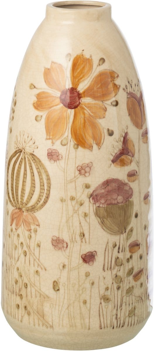 J-Line vaas Vintage - steengoed - mix - large