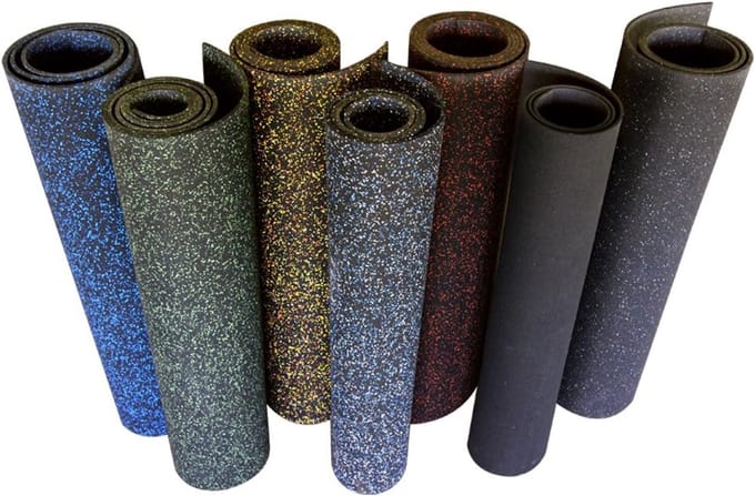 Zwarte rubberen vloeren 5 mm - Elephant Bark stijl, 122 x 61 cm