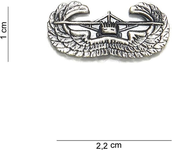 Embleem metaal Air assault wing klein pin