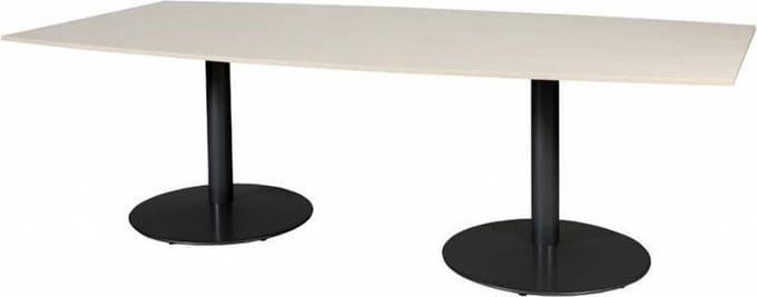 Vergadertafel - Linesto 240x120 tonv. Eiken - zwart frame