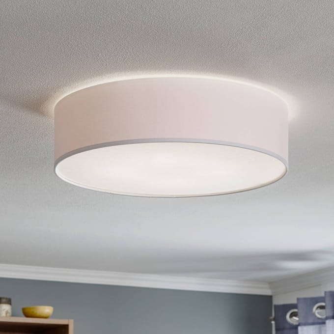 TK Lighting Plafondlamp Rondo, wit, Ø 50 cm