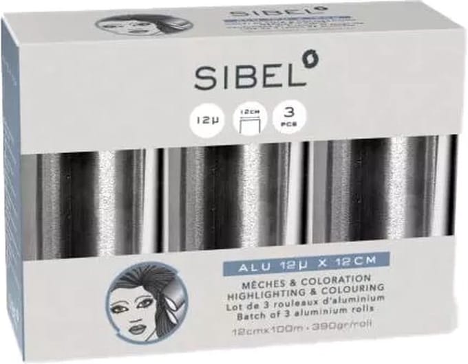 Sibel Aluminium Folie 3 Rollen 12mu 12CMx100M