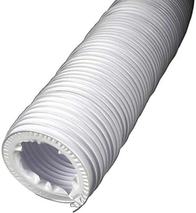 Afvoerslang - Condensslang - Droger Aansluiten - Flexibel PVC Materiaal - 2 Meter Lengte - Wit