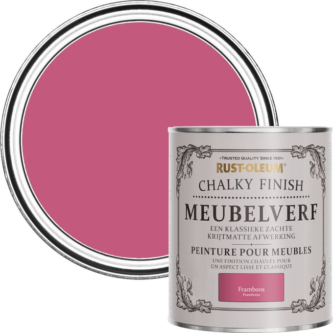 Rust-Oleum Roze Chalky Finish Meubelverf - Framboos 750ml