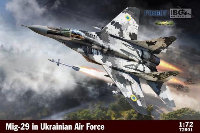 IBG Models Modelbouwpakket Militaire voertuigen - 72901 MiG-29 in Ukrainian Air Force - Limited Edition Plastic - 1:72 - Modelbouw