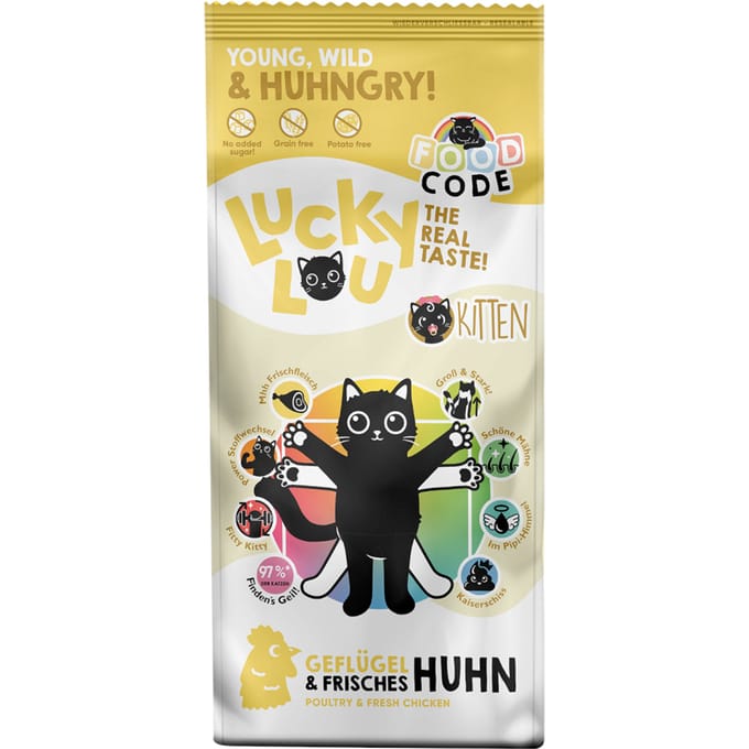 Lucky Lou Kitten Gevogelte & Kip - Dubbelpak: 2 x 3 kg