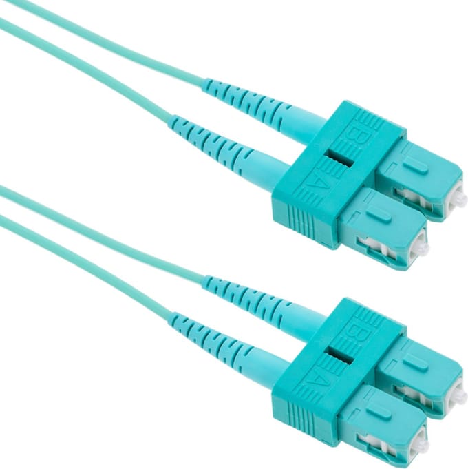 BeMatik - OM3 glasvezelkabel SC naar SC multimode duplex 50/125 van 5m