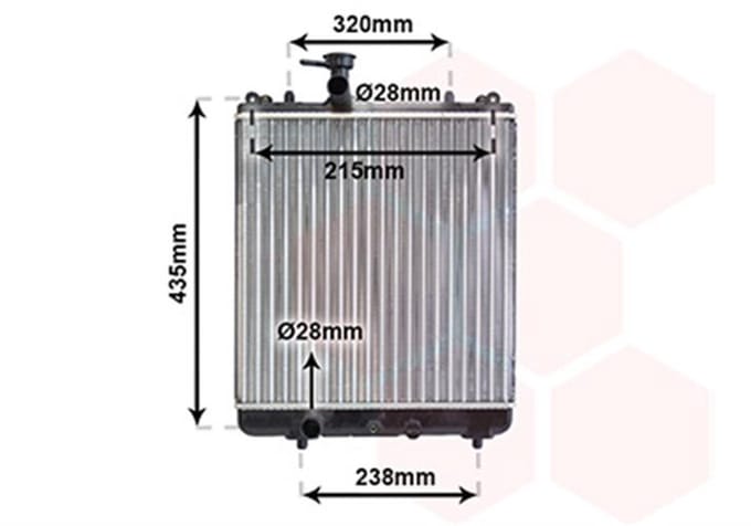 Van Wezel - RADIATOR VOOR SUZUKI IGNIS 2003-2008 1770080G00