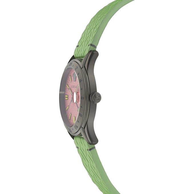 Versace Greca Tijd GMT Heren Groen Horloge VE7C00323