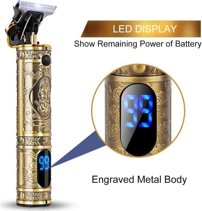 Baardtrimmer - Brostyle - Professionele Trimmer - Oplaadbaar - LED Display - T-Blade