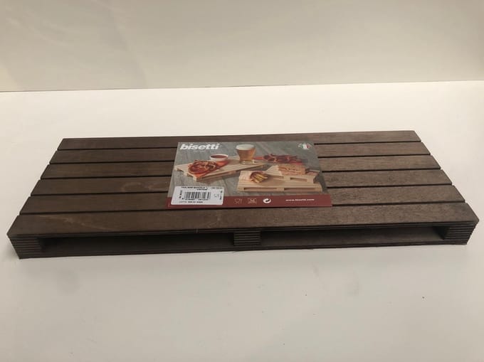Bisetti Pallet Presenteerplank L Donker 40x15xh3