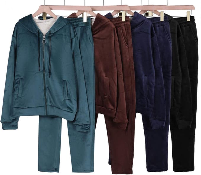 Dames Winter Huispak Bruin M/L