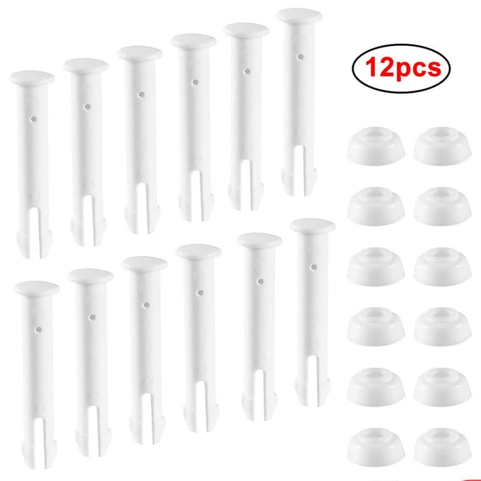 12 pièces Support de piscine Support amovible Accessoires Ensemble de pièces de rechange pour piscine Outil domestique blanc