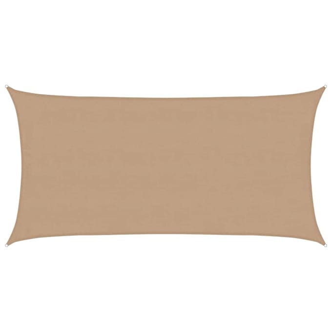vidaXL - Zonnezeil - 160 - g/m² - 4x7 - m - HDPE - taupe