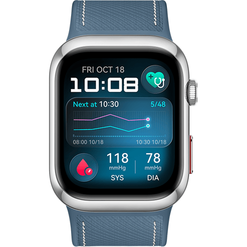 HUAWEI WATCH D2 Blue - Luca-B29 Smartwatch met gecertificeerde bloeddrukmeter | ECG | Compatibel met iOS en Android - Blue