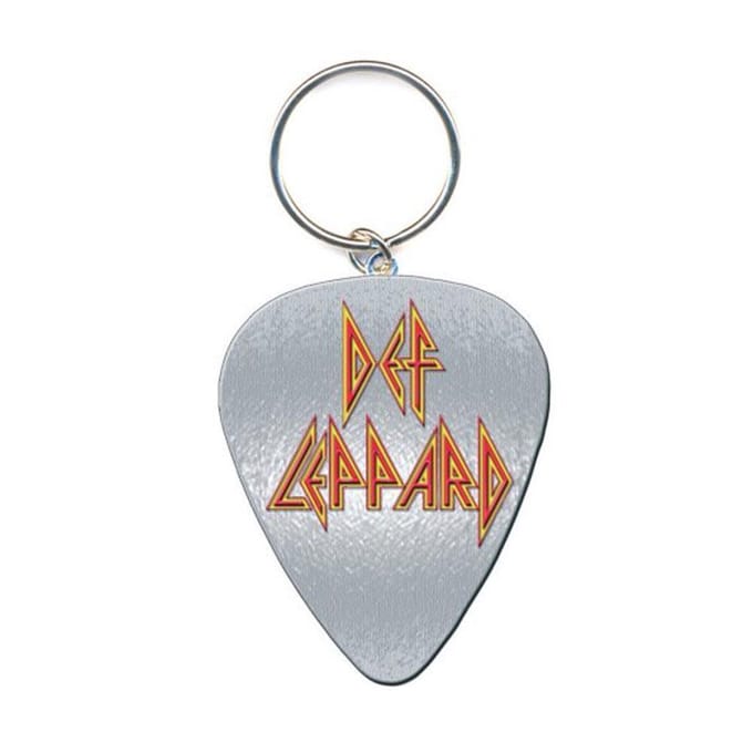 Def Leppard - Logo Pick Sleutelhanger - Zilverkleurig