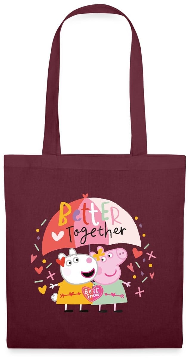 Peppa Pig En Suzy Sheep Better Together Tas Van Stof Schoudertas