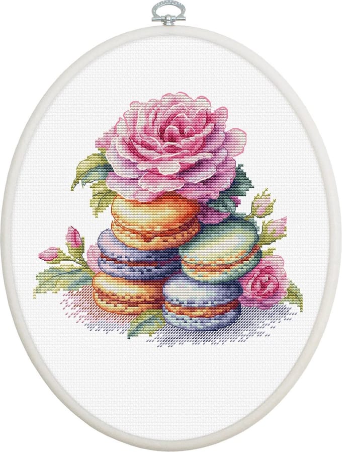 Luca-S French Macarons borduren (pakket) BC226