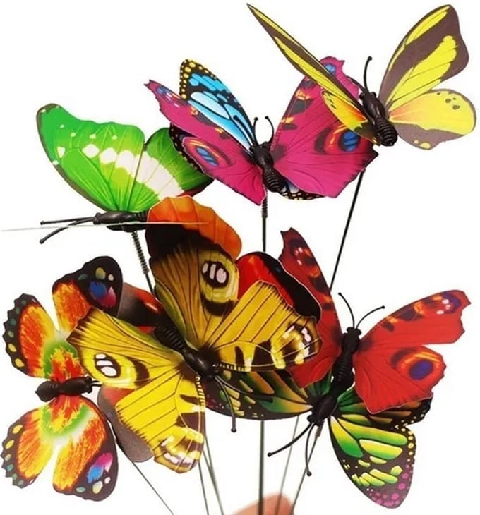 Vlinder decoratie 5 stuks