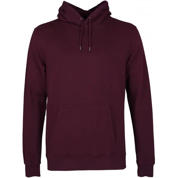 Hooded sweatshirt Colorful Standard Classic Organic oxblood red