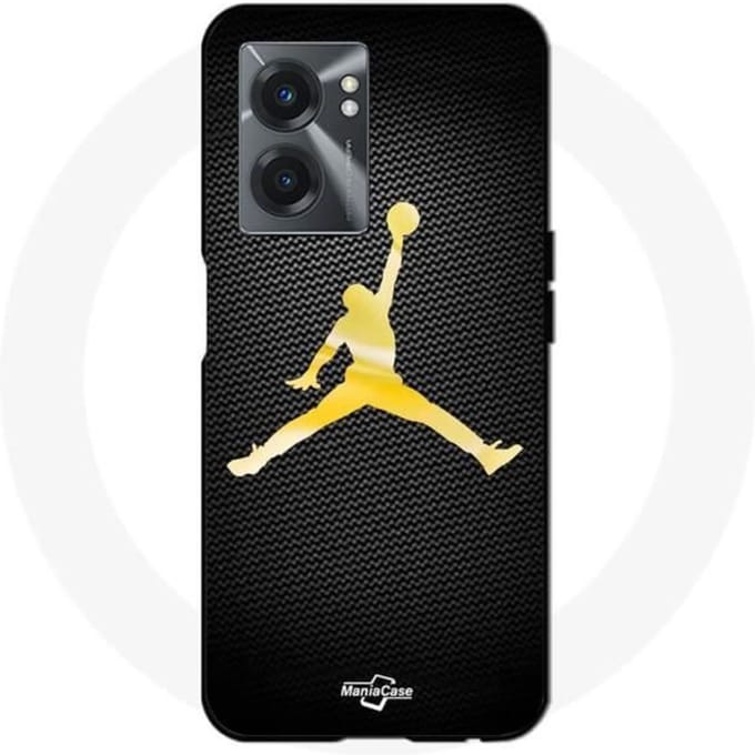 Coque - Maniacase - Realme V23 - Jordan logo 23 - Couleur dorée - Souple or