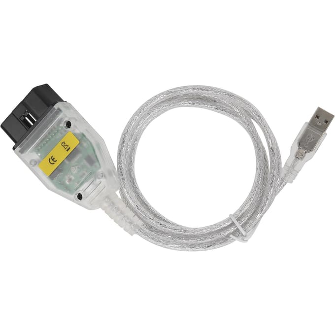 INPA Câble Adaptateur Connecteur OBD2 avec Puce FT232RL Outil de Diagnostic Auto Coque Blanche Carte Verte pour Série E gray