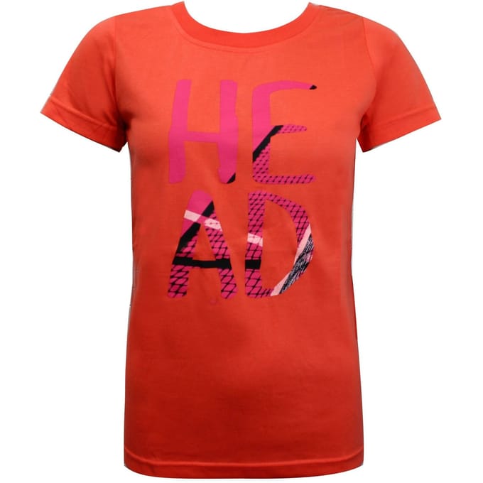 Hoofd Grafisch Dames Koraal T-shirt