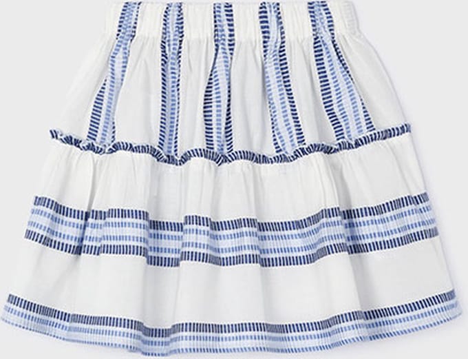 MAYORAL - Rok - Maat 122 - Meisjes - wit -