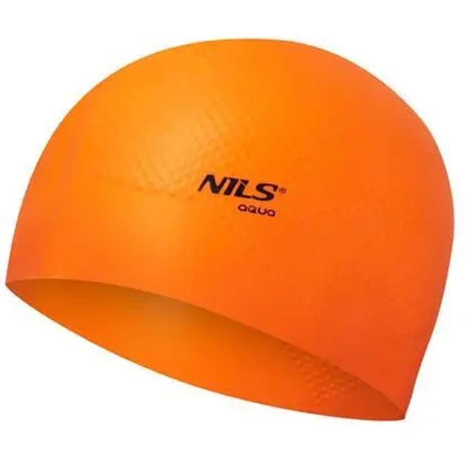 Nils Aqua - Zwemkap - Siliconen - Oranje - Hydrodynamisch