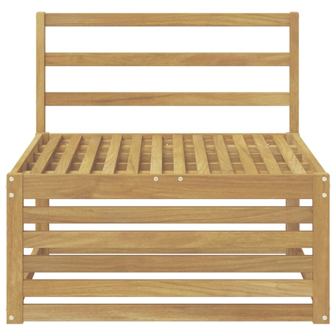 vidaXL - Buiten - Midden - Sofa - Massief - Acacia - Hout - Wit - 83 - x - 79 - x - 73 - cm
